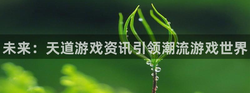 高德娱乐官方登录网址：未来：天道游戏资讯引领潮流游戏世界
