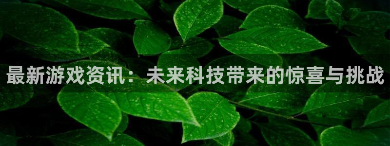 高德娱乐娱乐是真的吗：最新游戏资讯：未来科技带来的惊喜与挑战