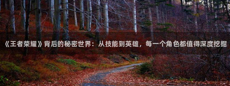 高德娱乐注册账号：《王者荣耀》背后的秘密世界：从技能到英雄，