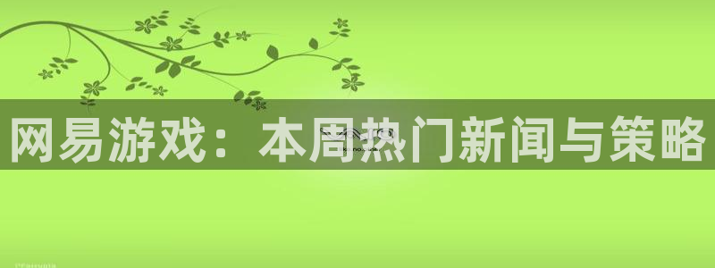 高德娱乐娱乐：网易游戏：本周热门新闻与策略